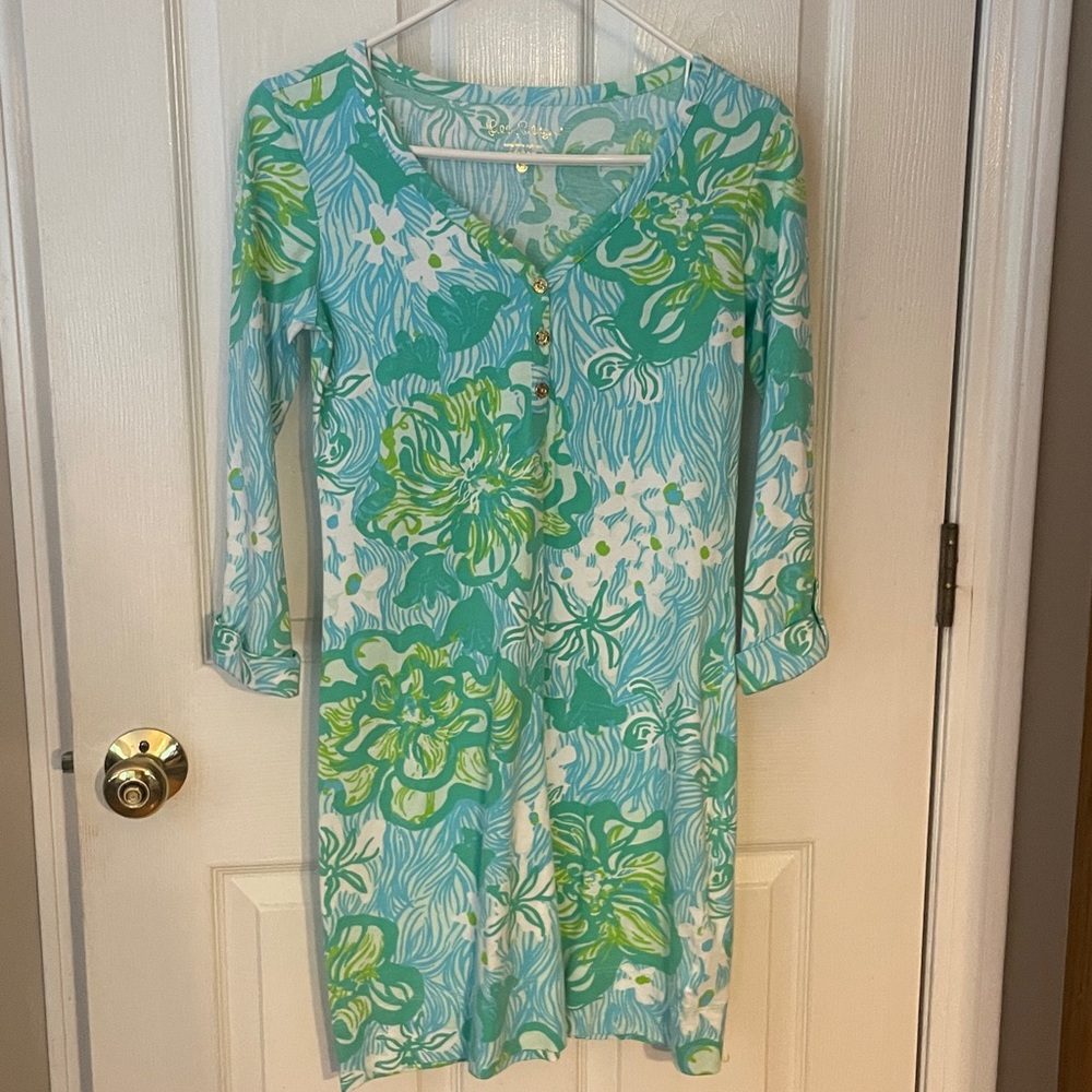 Lilly Pulitzer like new condition Palmetto Dress in Wave Rider